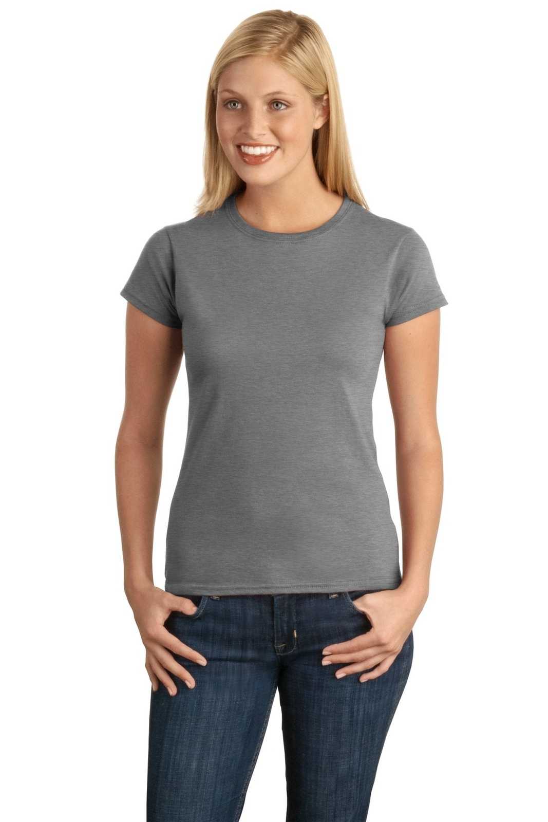 Gildan 64000L Softstyle Ladies T-Shirt - Sport Gray - HIT a Double