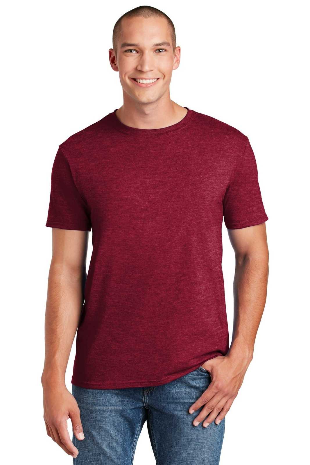 Gildan 64000 Softstyle T-Shirt - Antique Cherry Red - HIT a Double