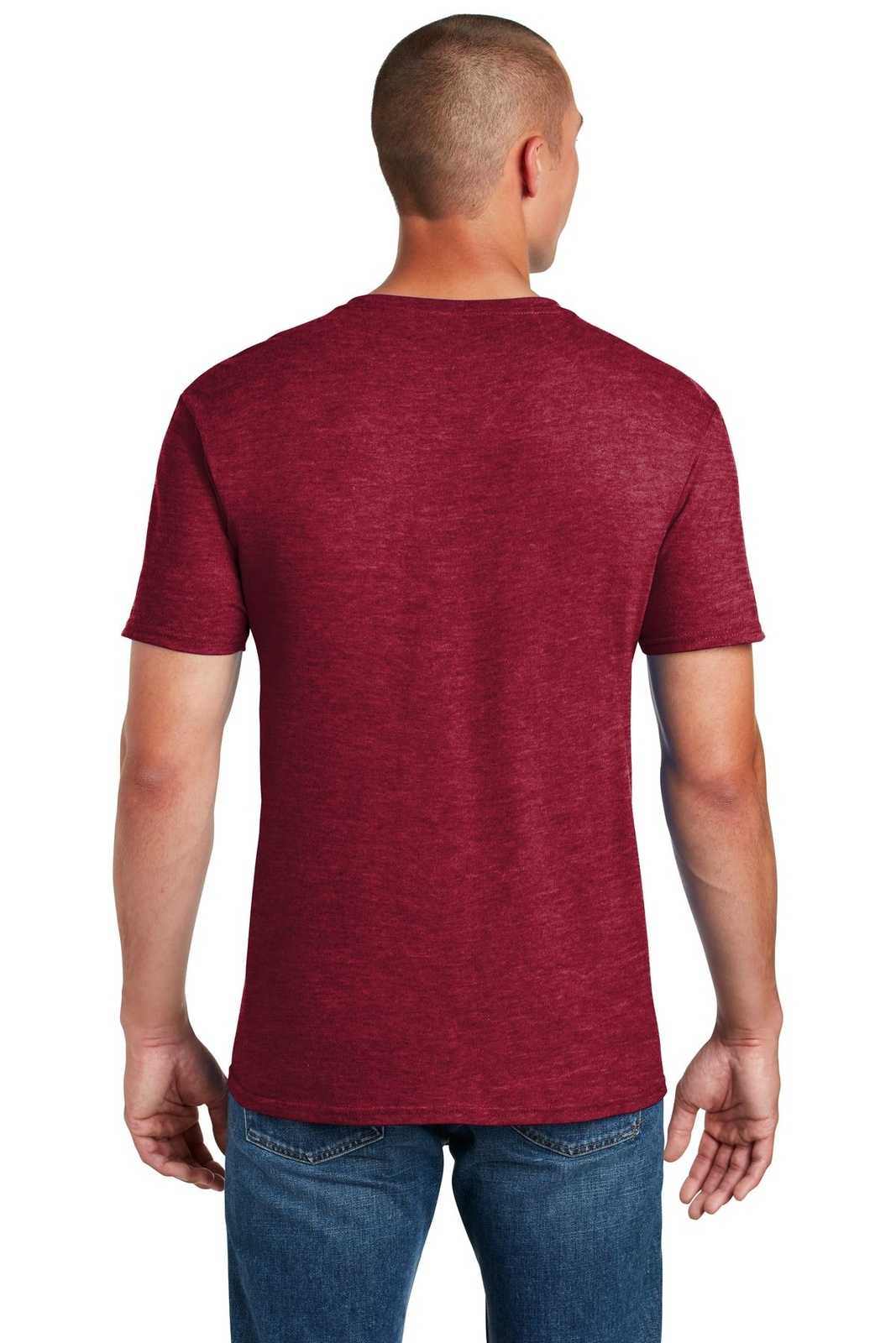 Gildan 64000 Softstyle T-Shirt - Antique Cherry Red - HIT a Double