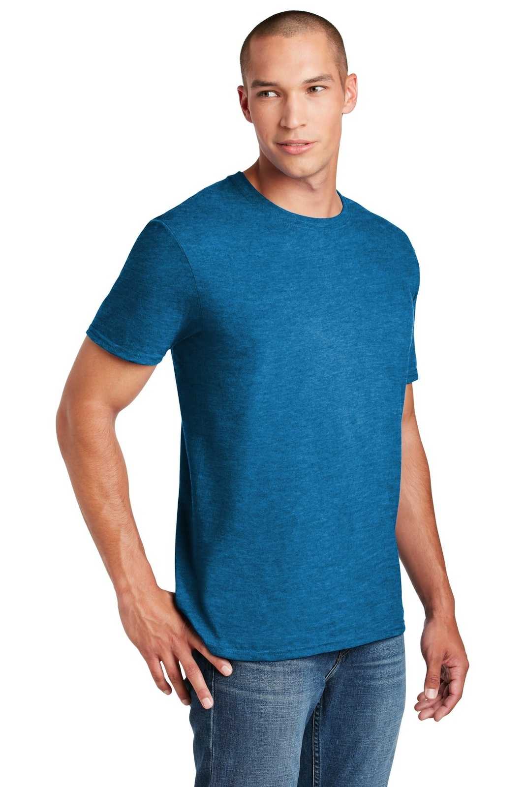 Gildan 64000 Softstyle T-Shirt - Antique Sapphire - HIT a Double