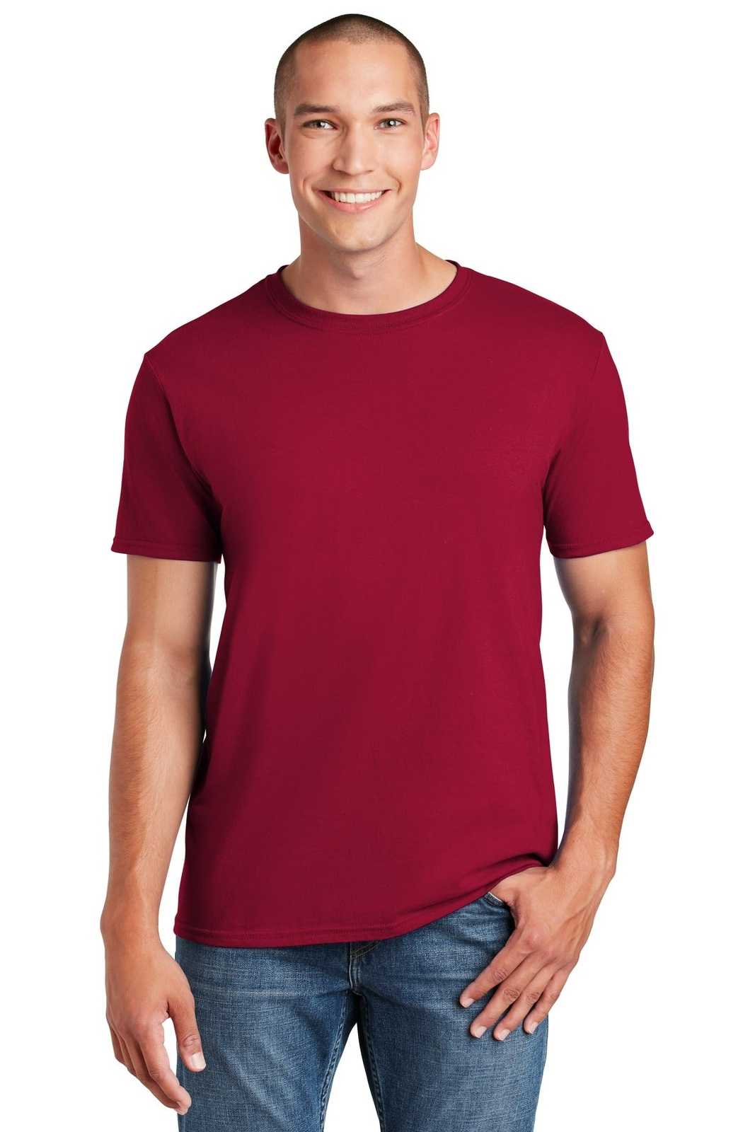 Gildan 64000 Softstyle T-Shirt - Cardinal - HIT a Double