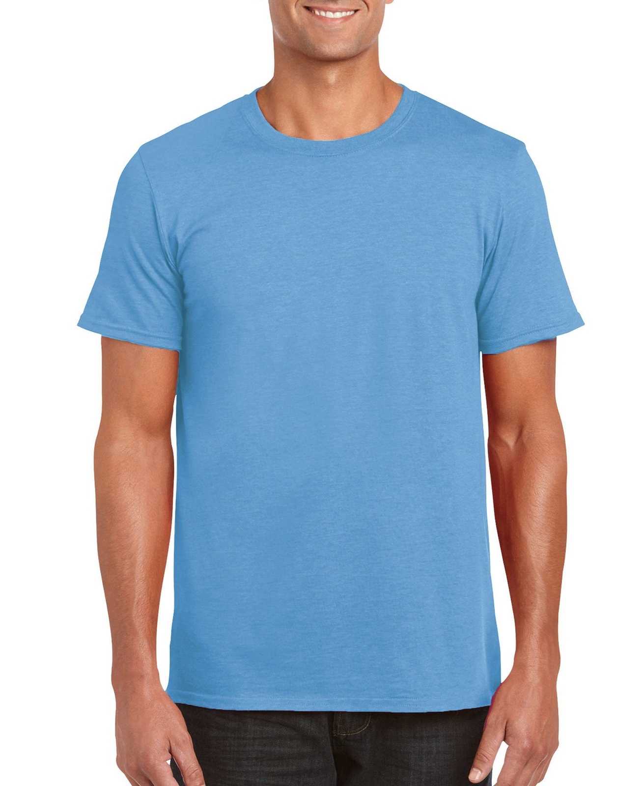Gildan 64000 Softstyle T-Shirt - Carolina Blue - HIT a Double