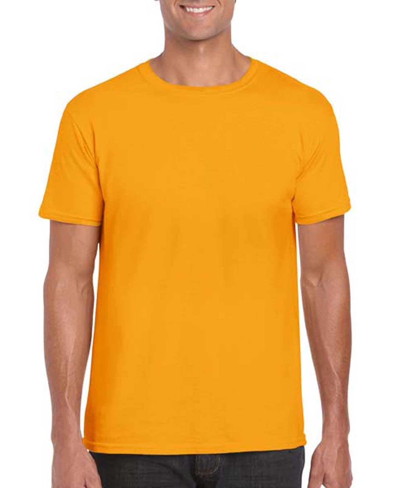 Gildan 64000 Softstyle T-Shirt - Gold - HIT a Double