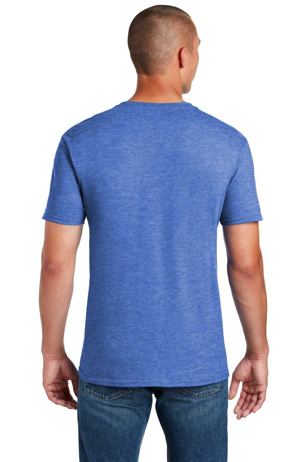 Gildan 64000 Softstyle T-Shirt - Heather Royal - HIT a Double