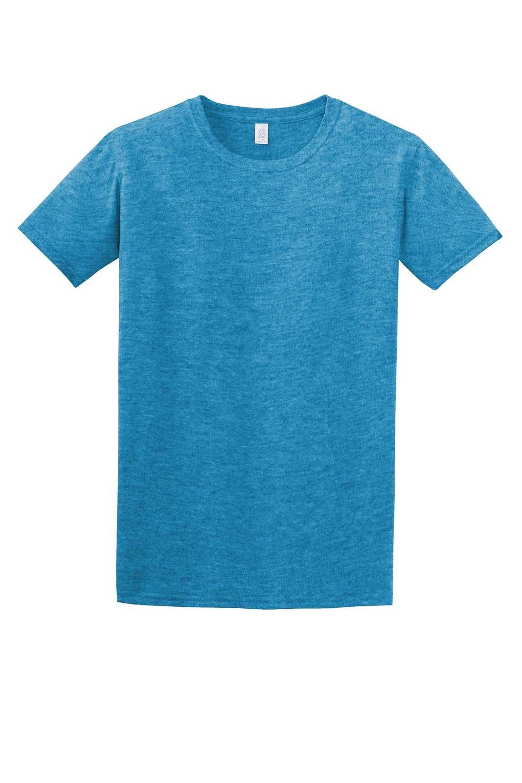 Gildan 64000 Softstyle T-Shirt - Heather Sapphire - HIT a Double
