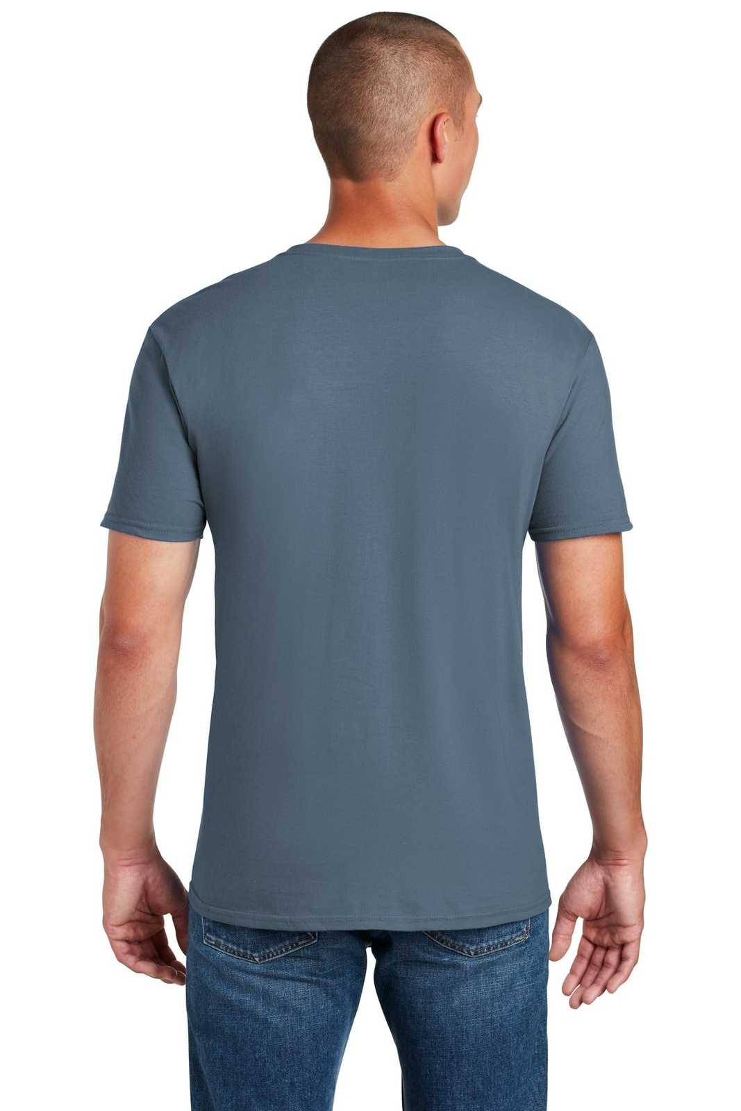 Gildan 64000 Softstyle T-Shirt - Indigo Blue - HIT a Double