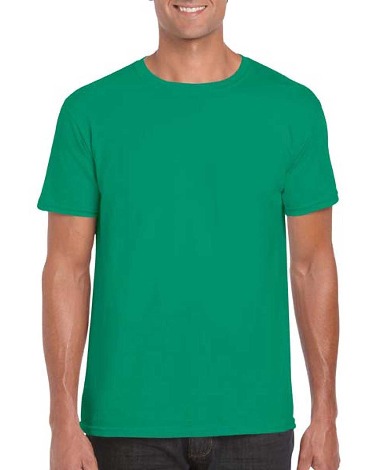 Gildan 64000 Softstyle T-Shirt - Kelly Green - HIT a Double