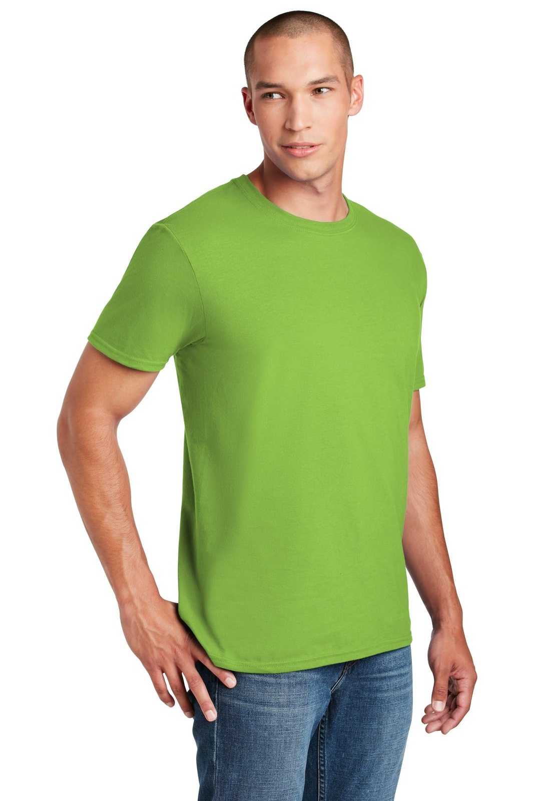 Gildan 64000 Softstyle T-Shirt - Kiwi - HIT a Double
