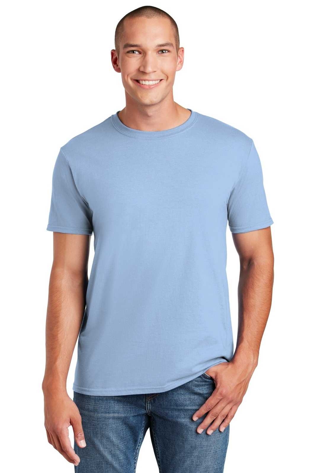 Gildan 64000 Softstyle T-Shirt - Light Blue - HIT a Double