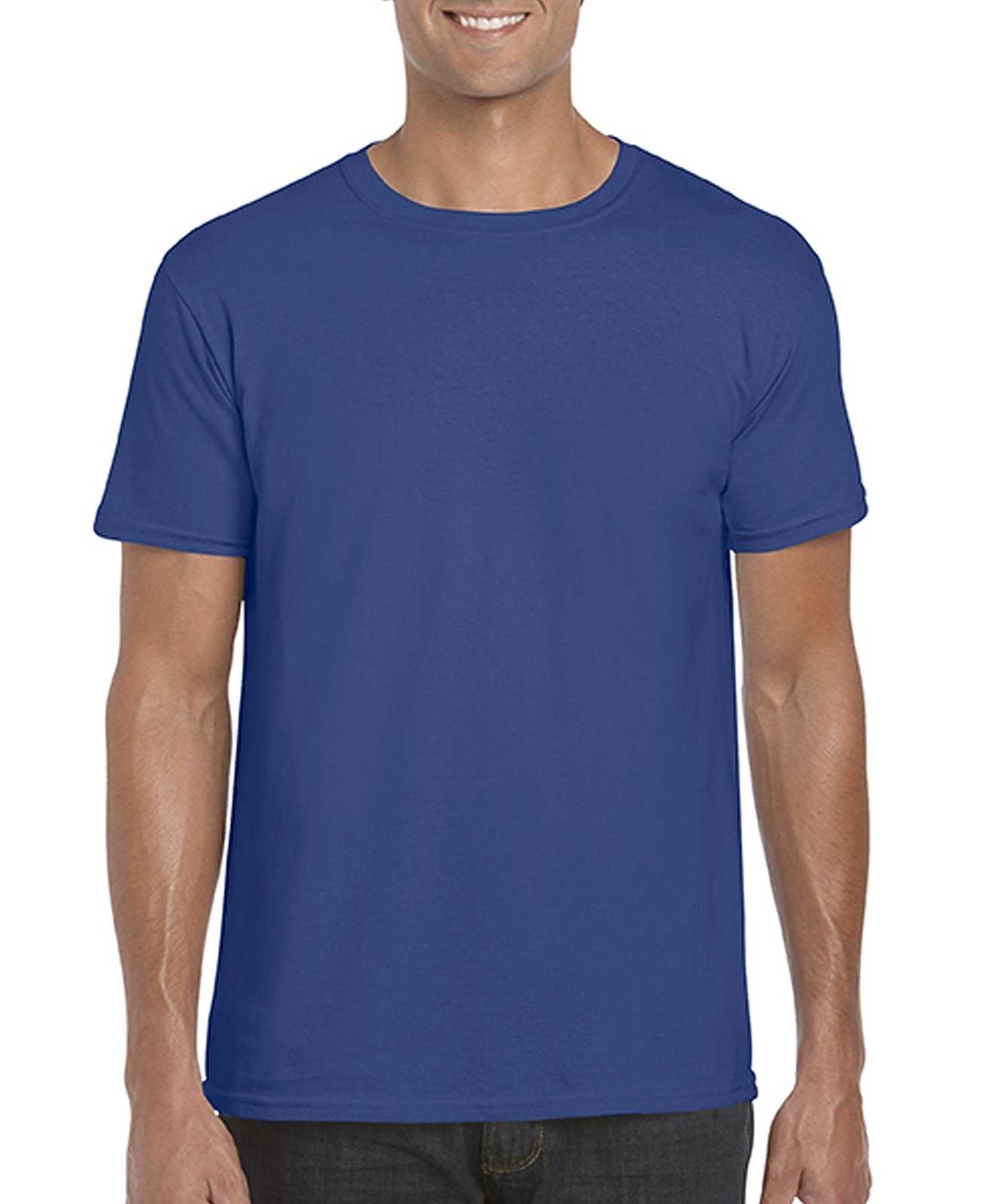Gildan 64000 Softstyle T-Shirt - Metro Blue - HIT a Double