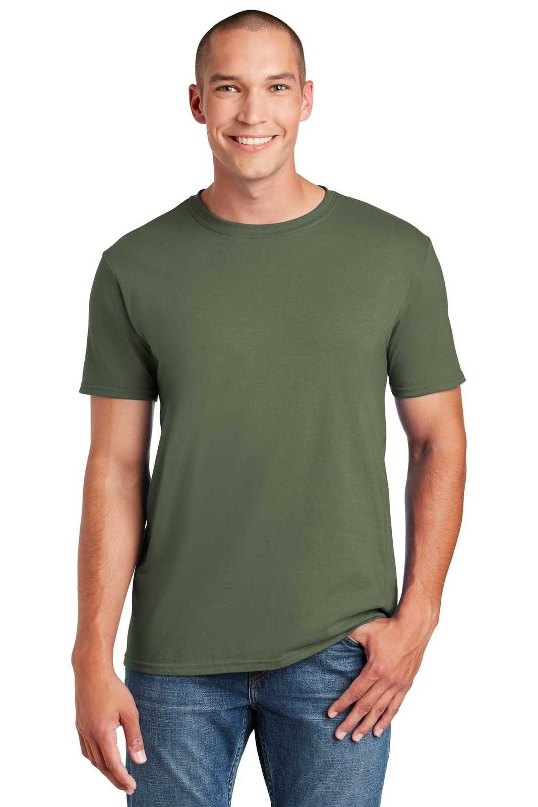 Gildan 64000 Softstyle T-Shirt - Military Green - HIT a Double