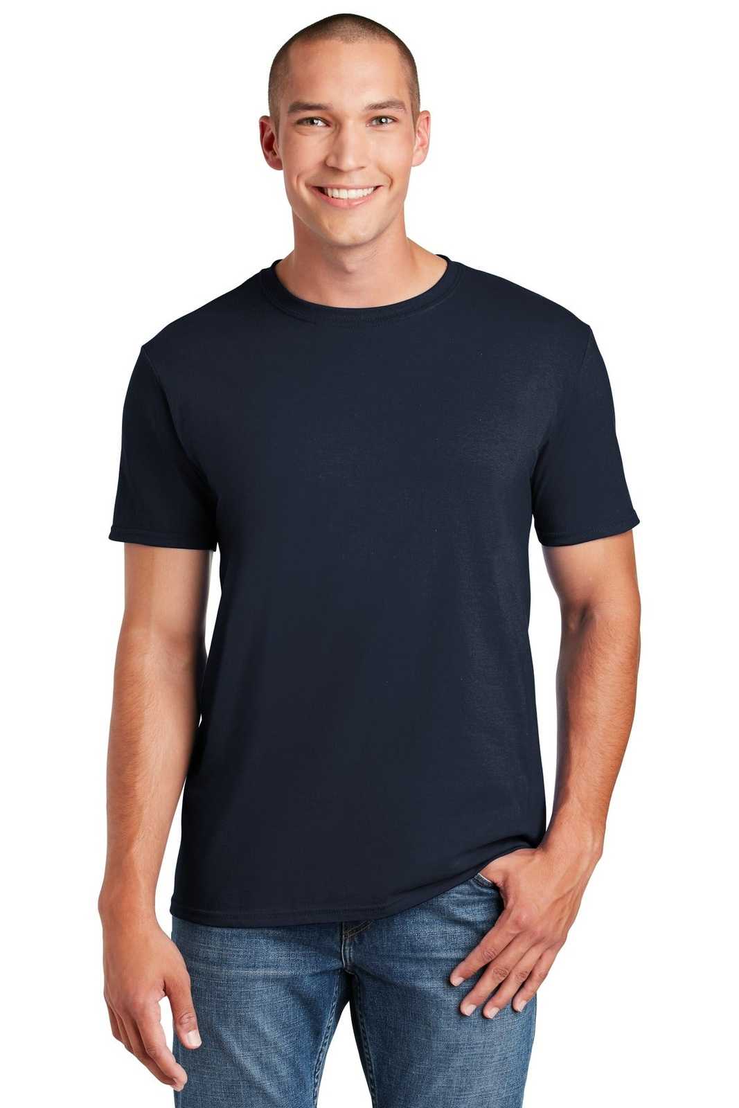 Gildan 64000 Softstyle T-Shirt - Navy - HIT a Double