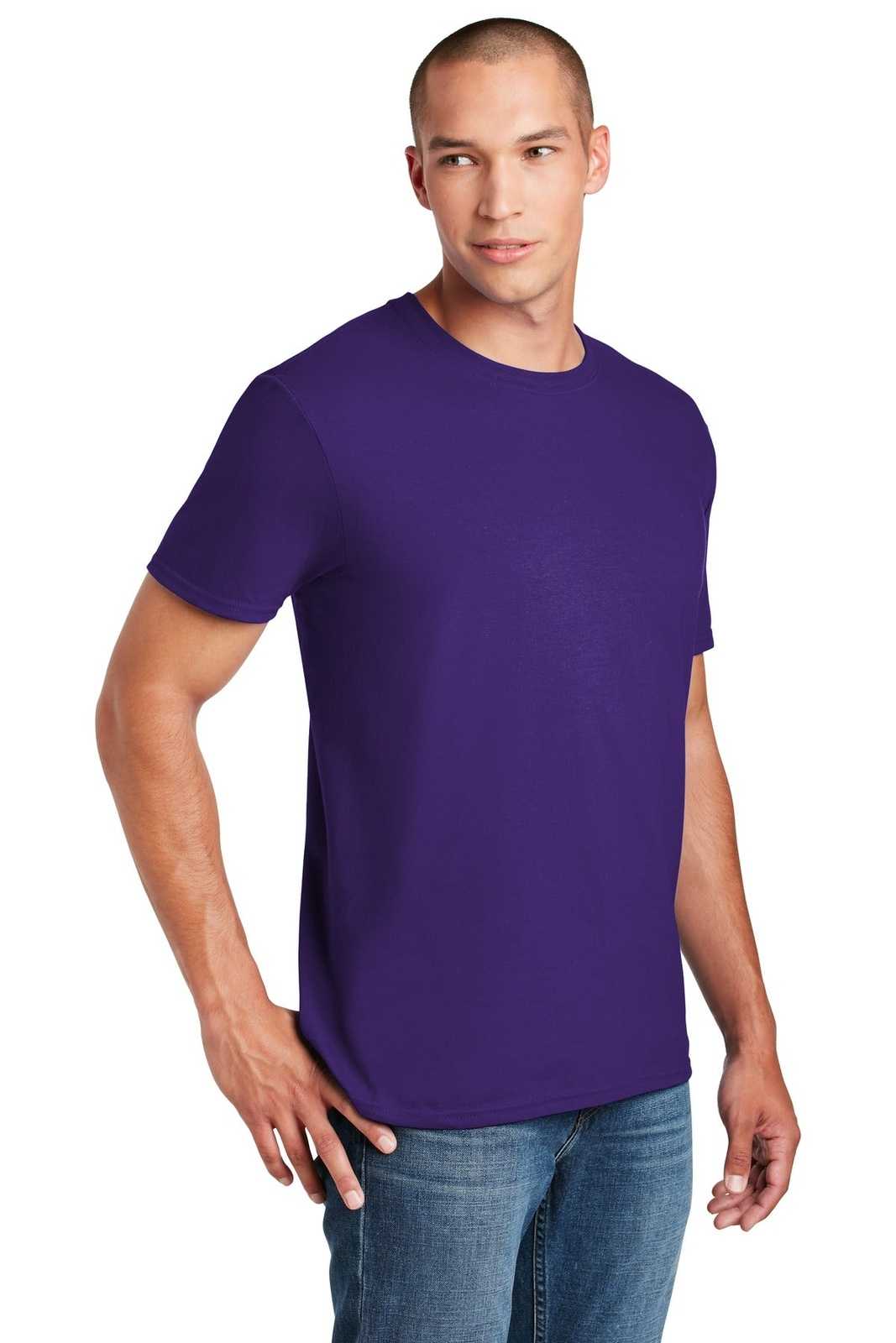 Gildan 64000 Softstyle T-Shirt - Purple - HIT a Double