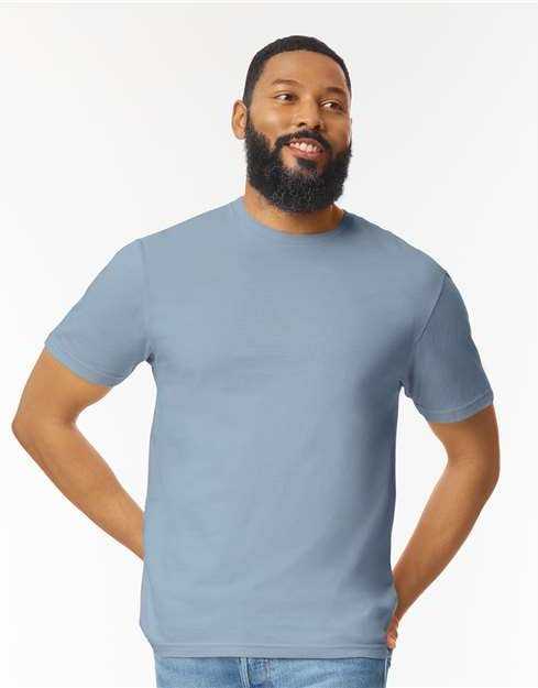 Gildan 64000 Softstyle T-Shirt - Stone Blue" - "HIT a Double