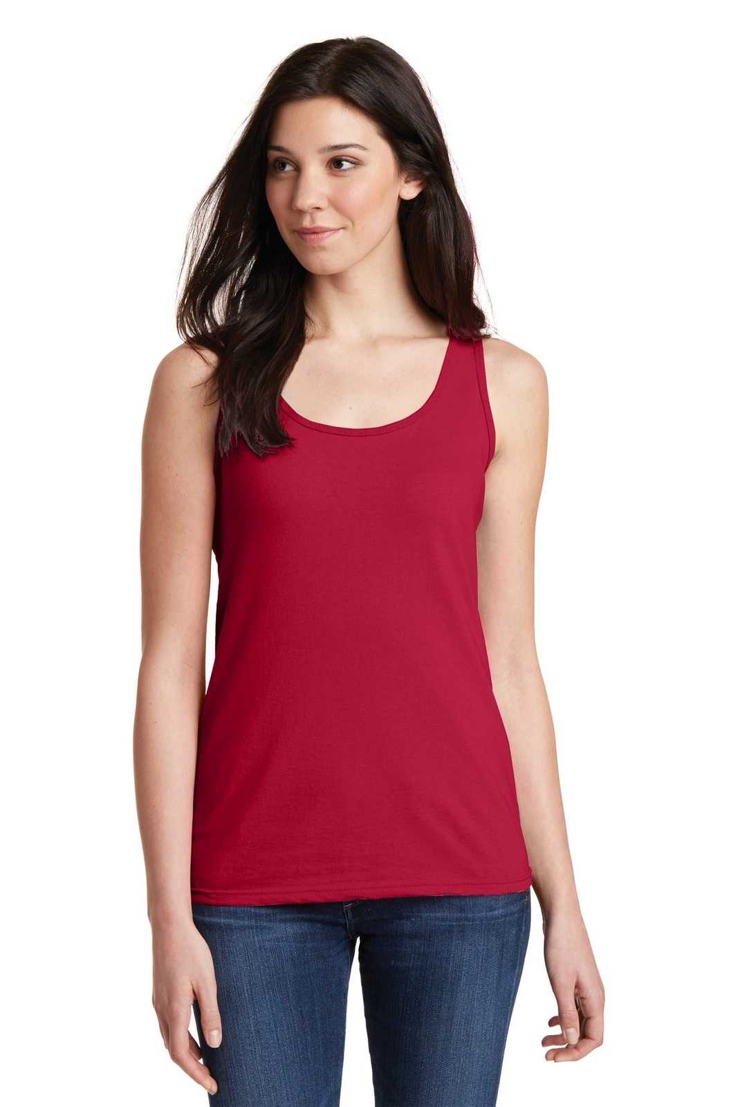 Cherry red tank tops