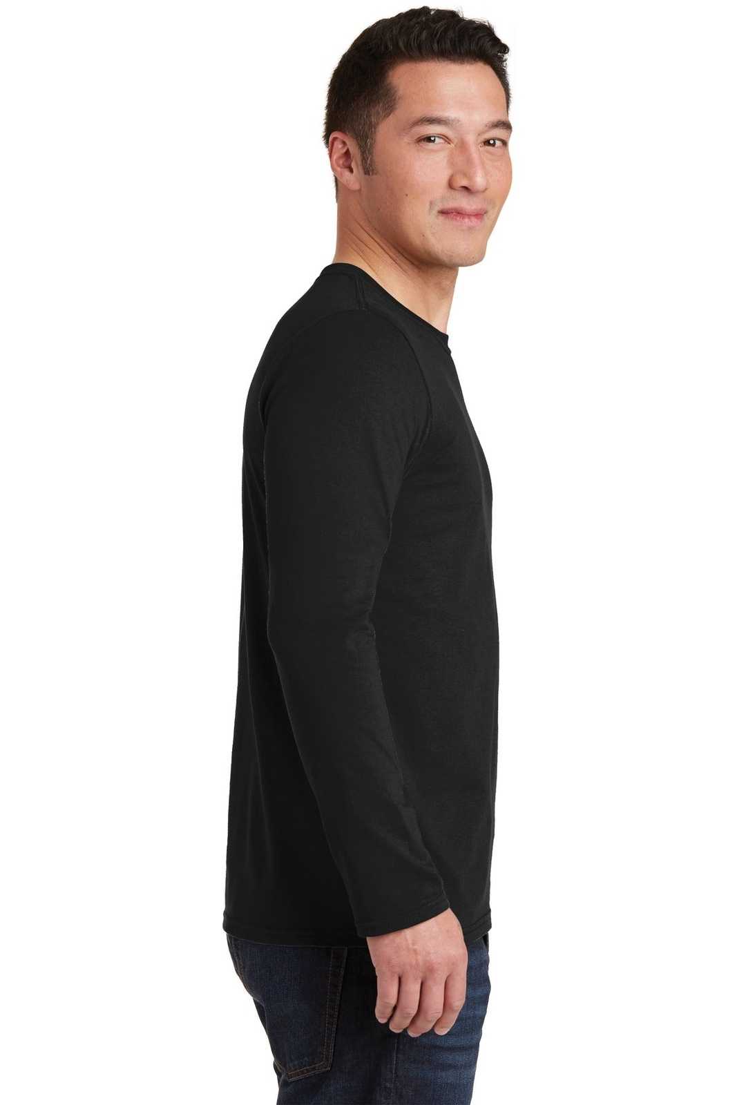 Gildan 64400 Softstyle Long Sleeve T-Shirt - Black - HIT a Double