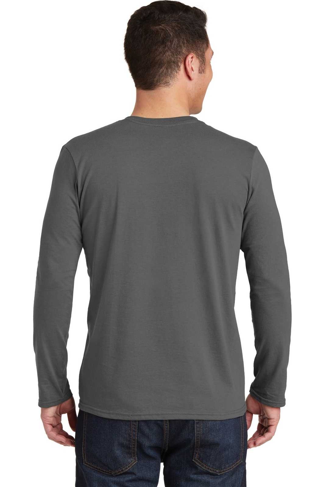 Gildan 64400 Softstyle Long Sleeve T-Shirt - Charcoal - HIT a Double