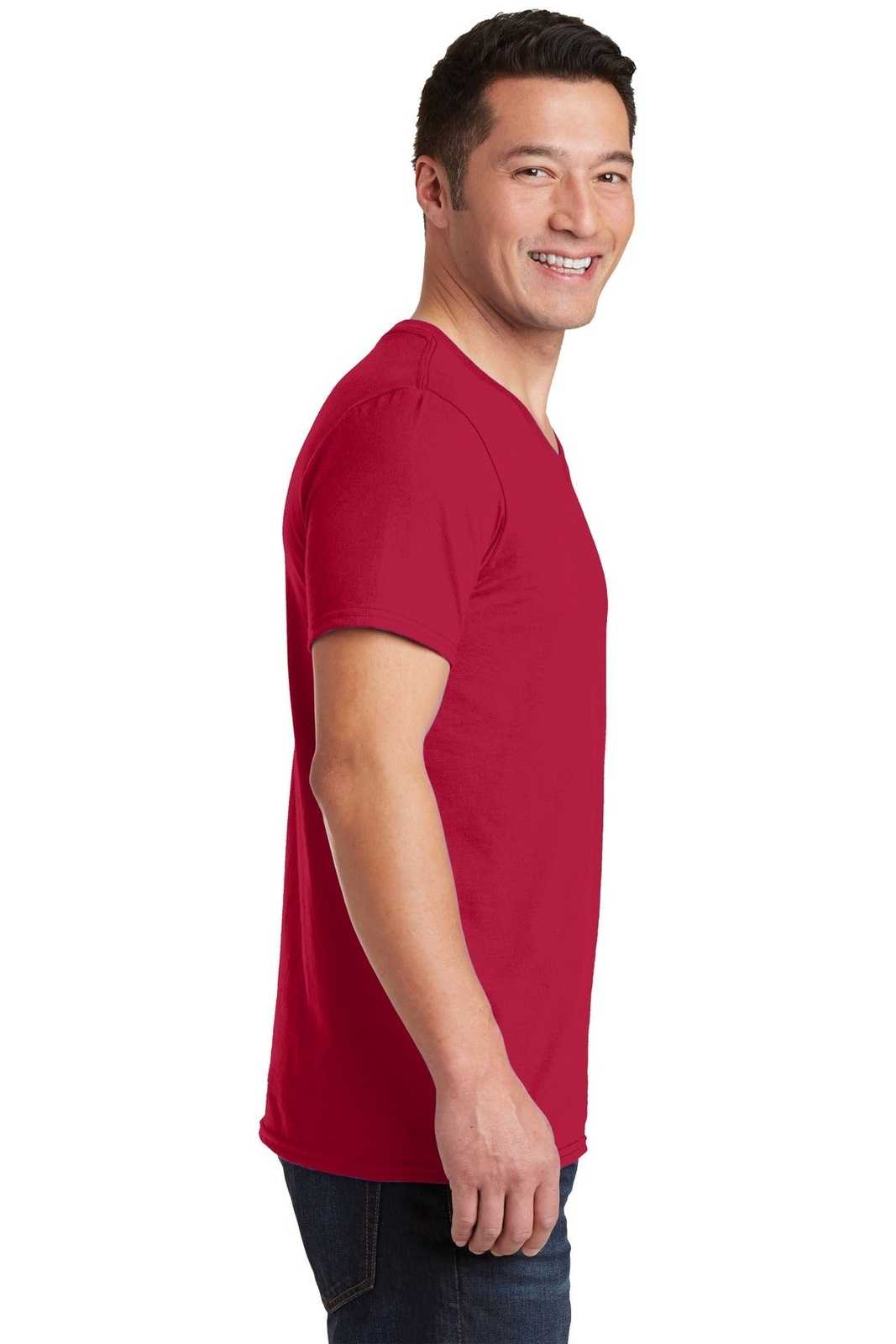Gildan 64V00 Softstyle V-Neck T-Shirt - Cherry Red - HIT a Double