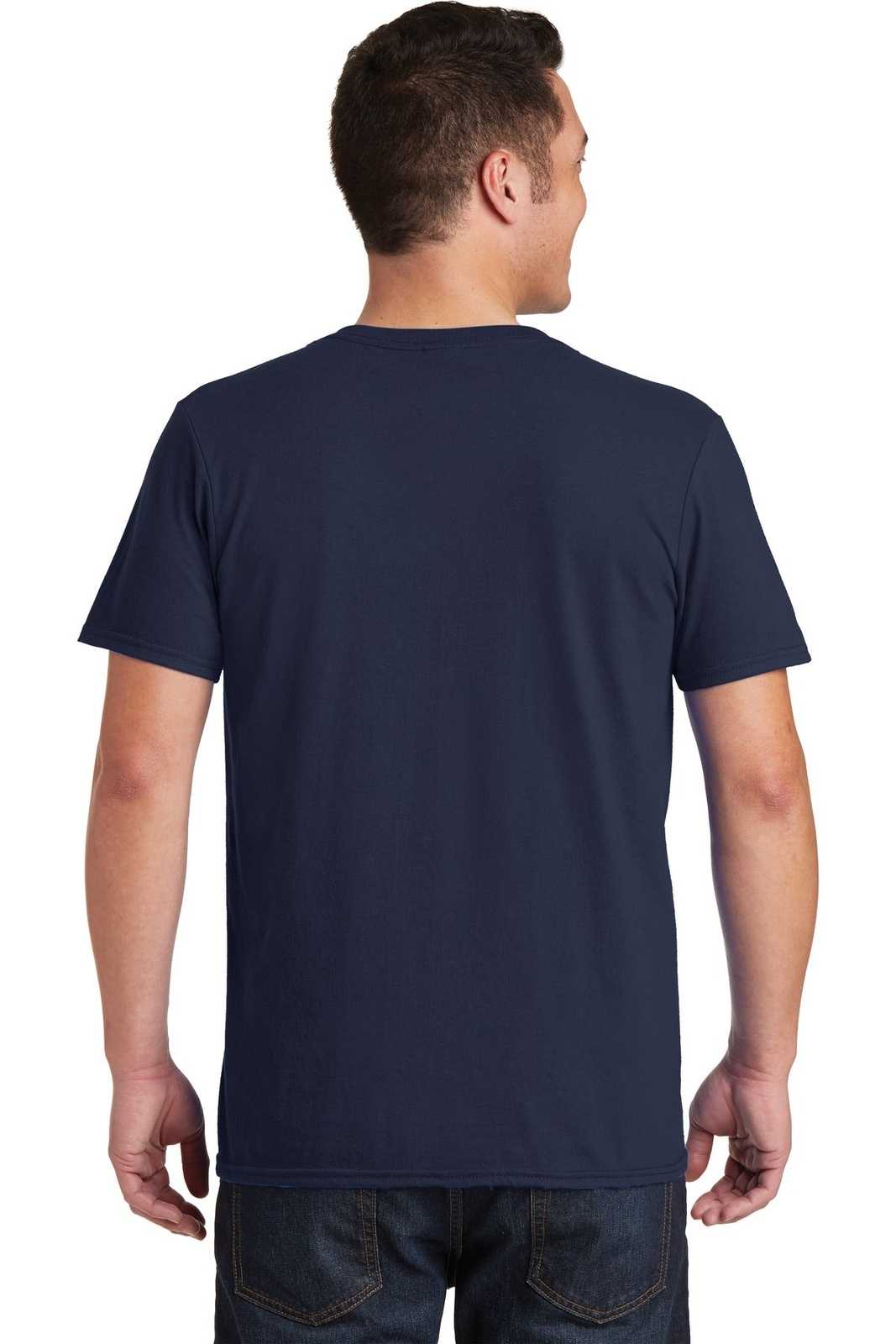 Gildan 64V00 Softstyle V-Neck T-Shirt - Navy - HIT a Double