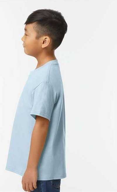 Gildan 65000B Softstyle Youth Midweight T-Shirt - Light Blue" - "HIT a Double