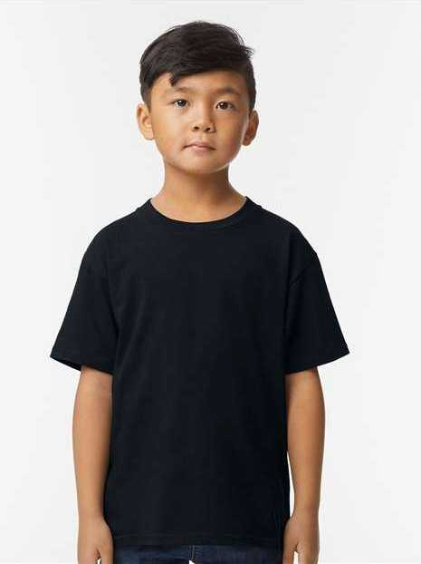 Gildan 65000B Softstyle Youth Midweight T-Shirt - Pitch Black&quot; - &quot;HIT a Double