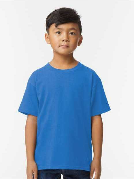Gildan 65000B Softstyle Youth Midweight T-Shirt - Royal - HIT a Double - 1