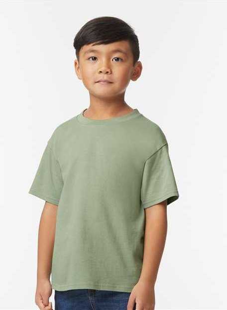 Gildan 65000B Softstyle Youth Midweight T-Shirt - Sage" - "HIT a Double