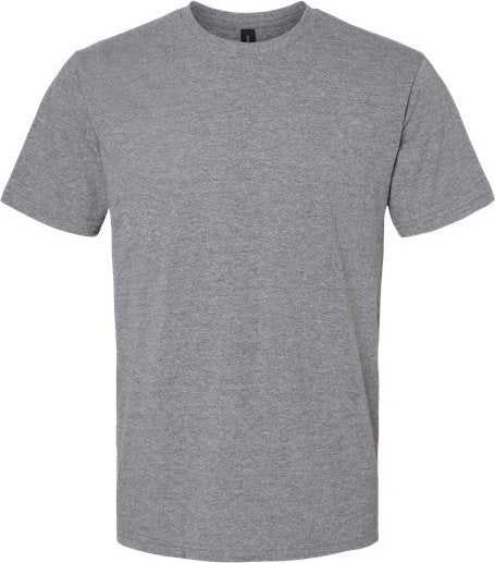 Gildan 65000 Softstyle Midweight T-Shirt - Graphite Heather&quot; - &quot;HIT a Double