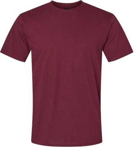 Gildan 65000 Softstyle Midweight T-Shirt - Maroon&quot; - &quot;HIT a Double