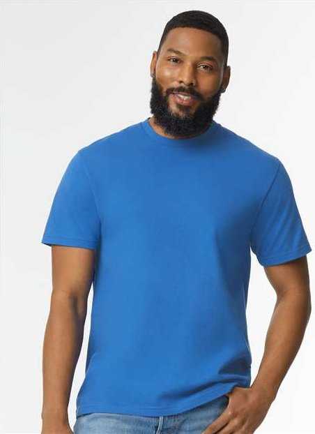 Gildan 65000 Softstyle Midweight T-Shirt - Royal&quot; - &quot;HIT a Double