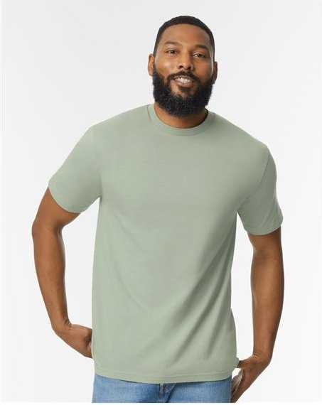 Gildan 65000 Softstyle Midweight T-Shirt - Sage" - "HIT a Double