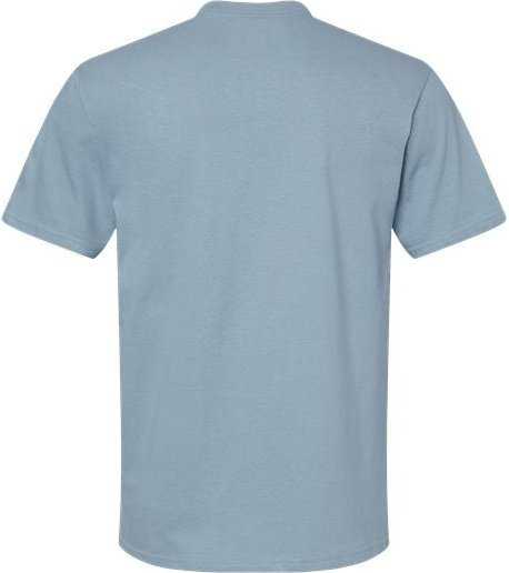 Gildan 65000 Softstyle Midweight T-Shirt - Stone Blue&quot; - &quot;HIT a Double