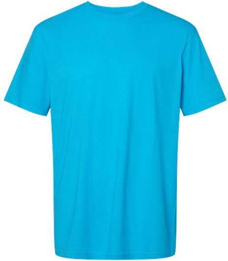 Gildan 67000 Softstyle CVC T-Shirt - Caribbean Mist&quot; - &quot;HIT a Double