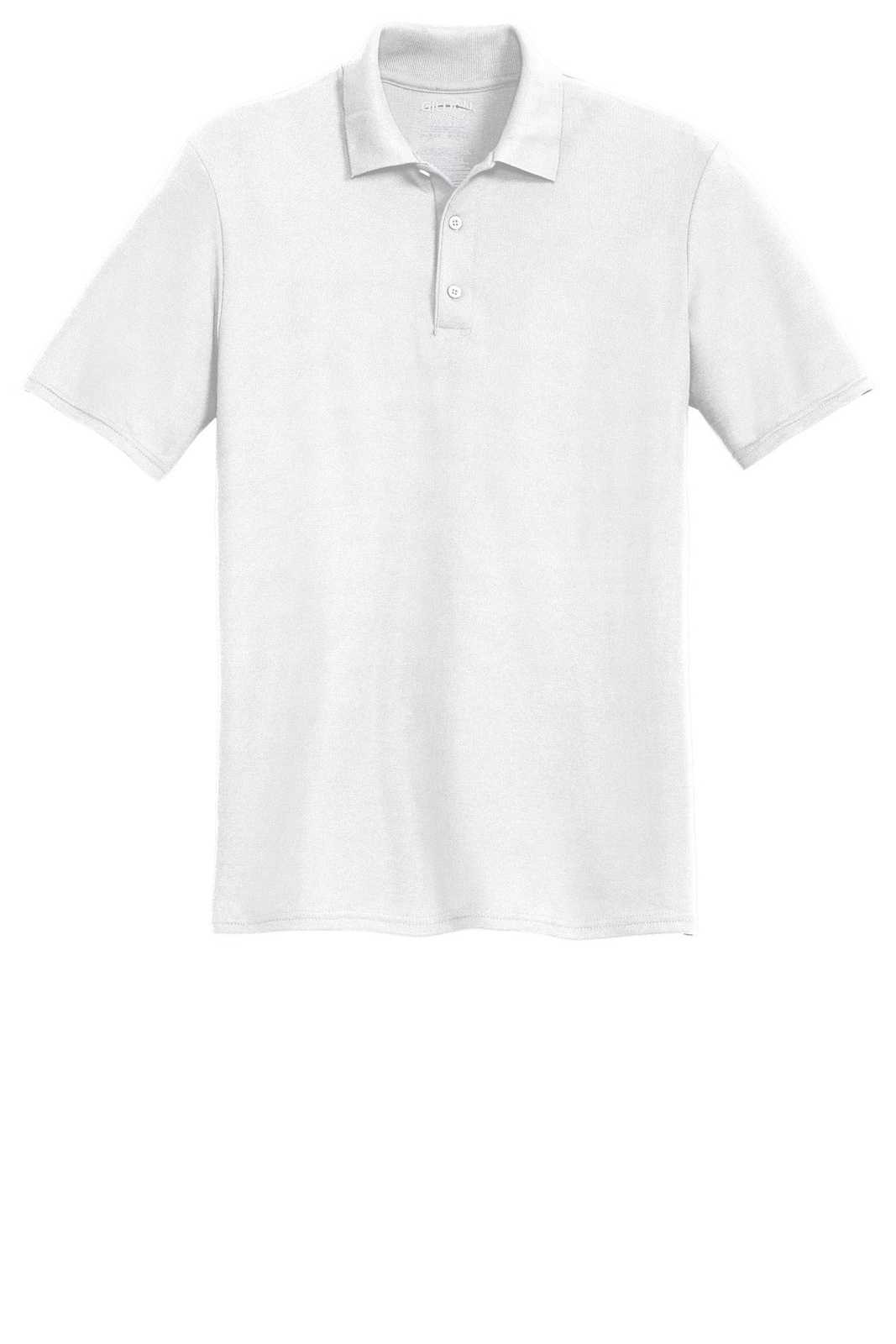 Gildan 72800 Dryblend 6-Ounce Double Pique Sport Shirt - White - HIT a Double