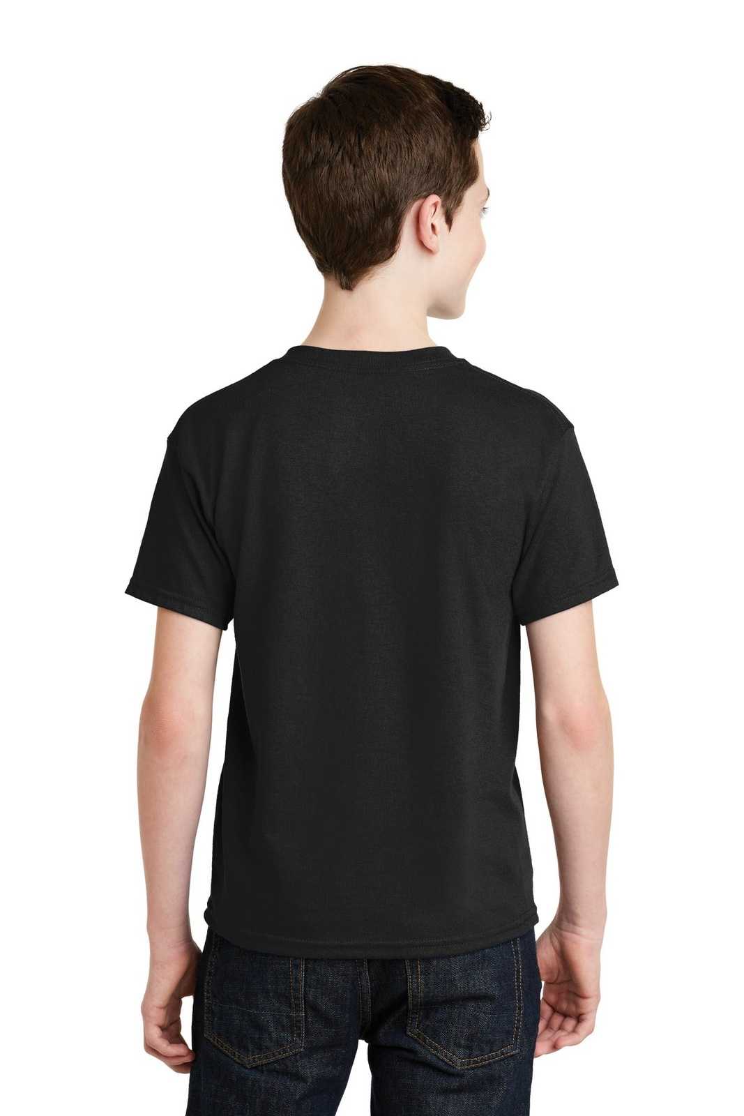 Gildan 8000B Youth Dryblend 50 Cotton/50 Poly T-Shirt - Black - HIT a Double