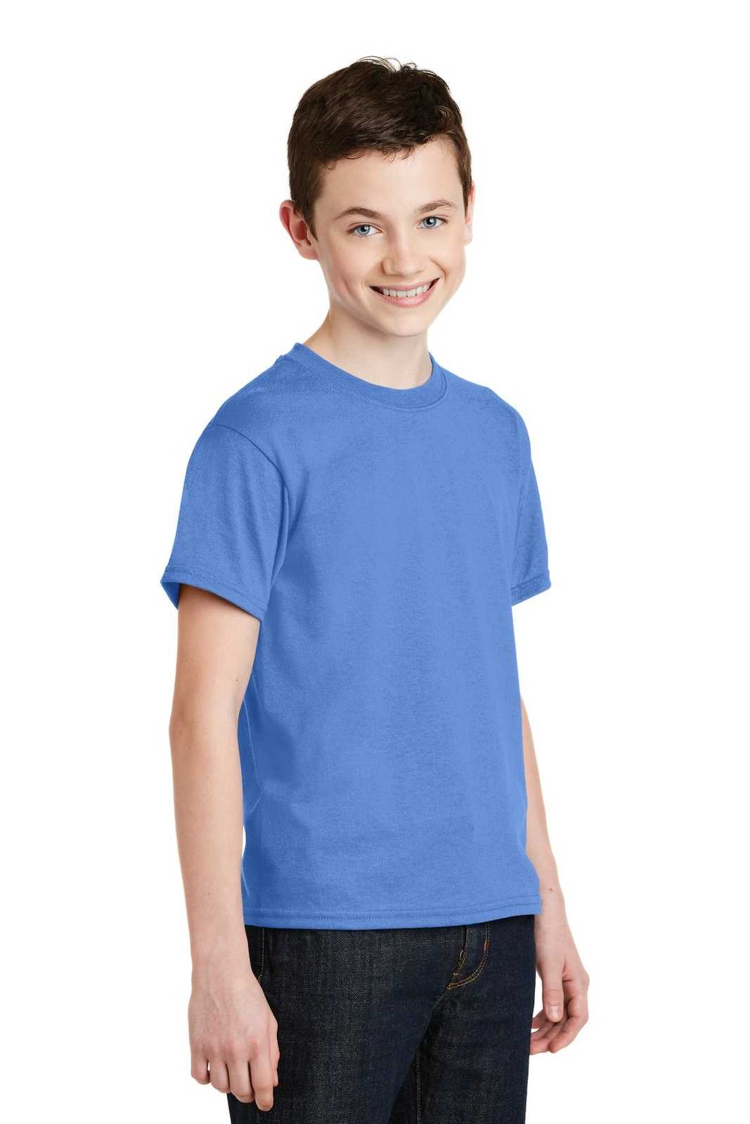 Gildan 8000B Youth Dryblend 50 Cotton/50 Poly T-Shirt - Carolina Blue - HIT a Double