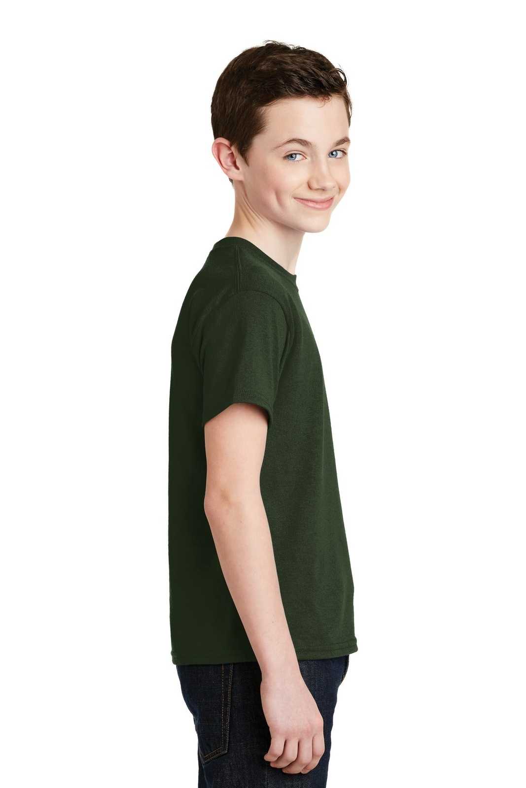 Gildan 8000B Youth Dryblend 50 Cotton/50 Poly T-Shirt - Forest - HIT a Double