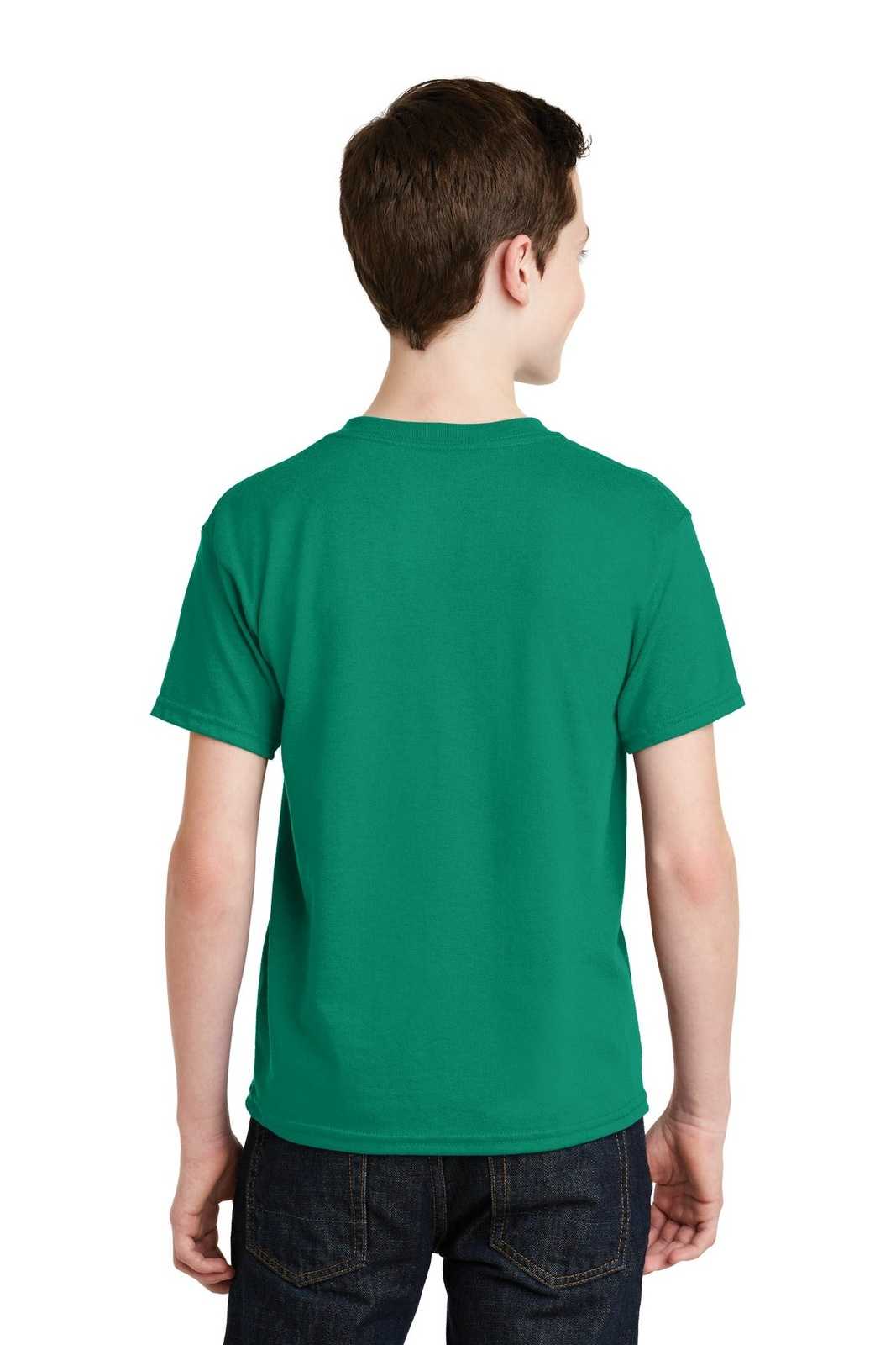 Gildan 8000B Youth Dryblend 50 Cotton/50 Poly T-Shirt - Kelly Green - HIT a Double