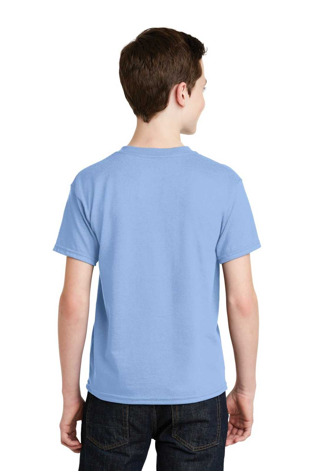 Gildan 8000B Youth Dryblend 50 Cotton/50 Poly T-Shirt - Light Blue - HIT a Double