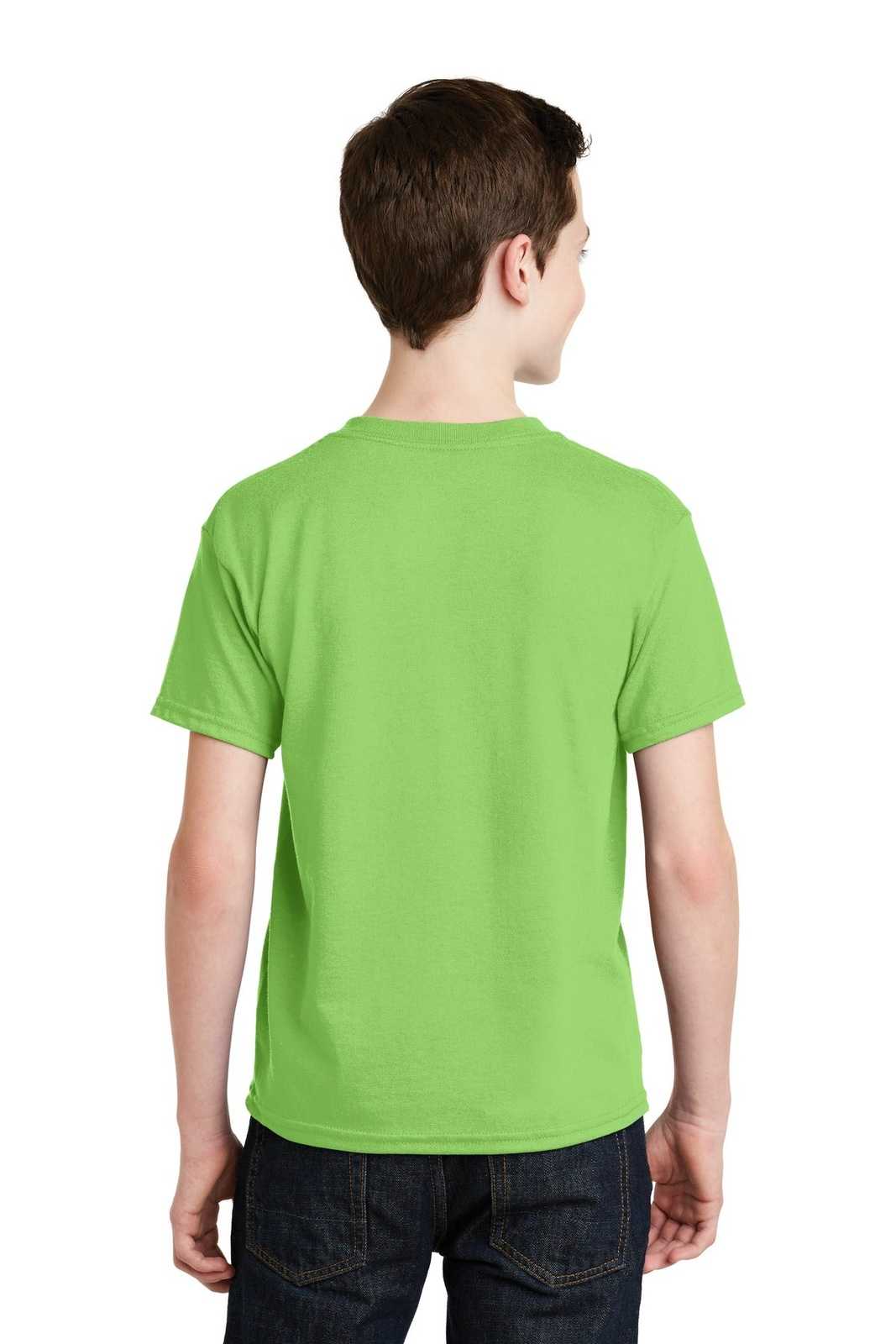 Gildan 8000B Youth Dryblend 50 Cotton/50 Poly T-Shirt - Lime - HIT a Double