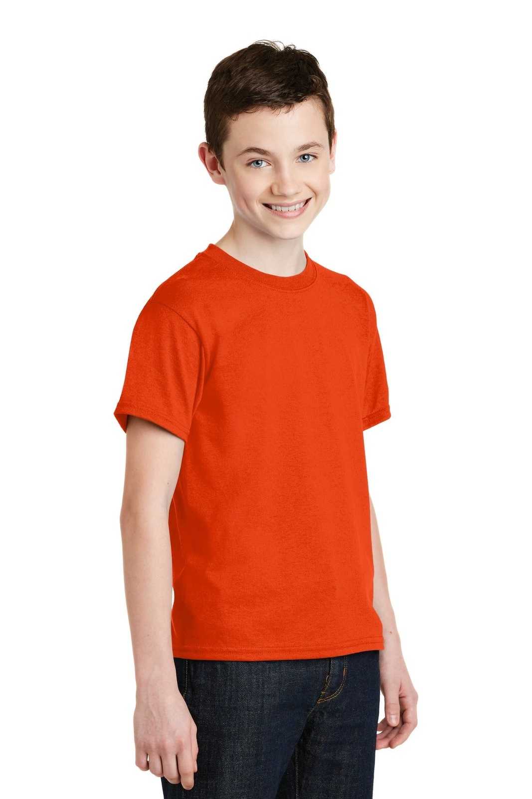 Gildan 8000B Youth Dryblend 50 Cotton/50 Poly T-Shirt - Orange - HIT a Double