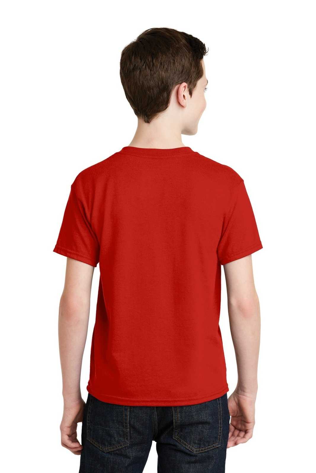 Gildan 8000B Youth Dryblend 50 Cotton/50 Poly T-Shirt - Red - HIT a Double