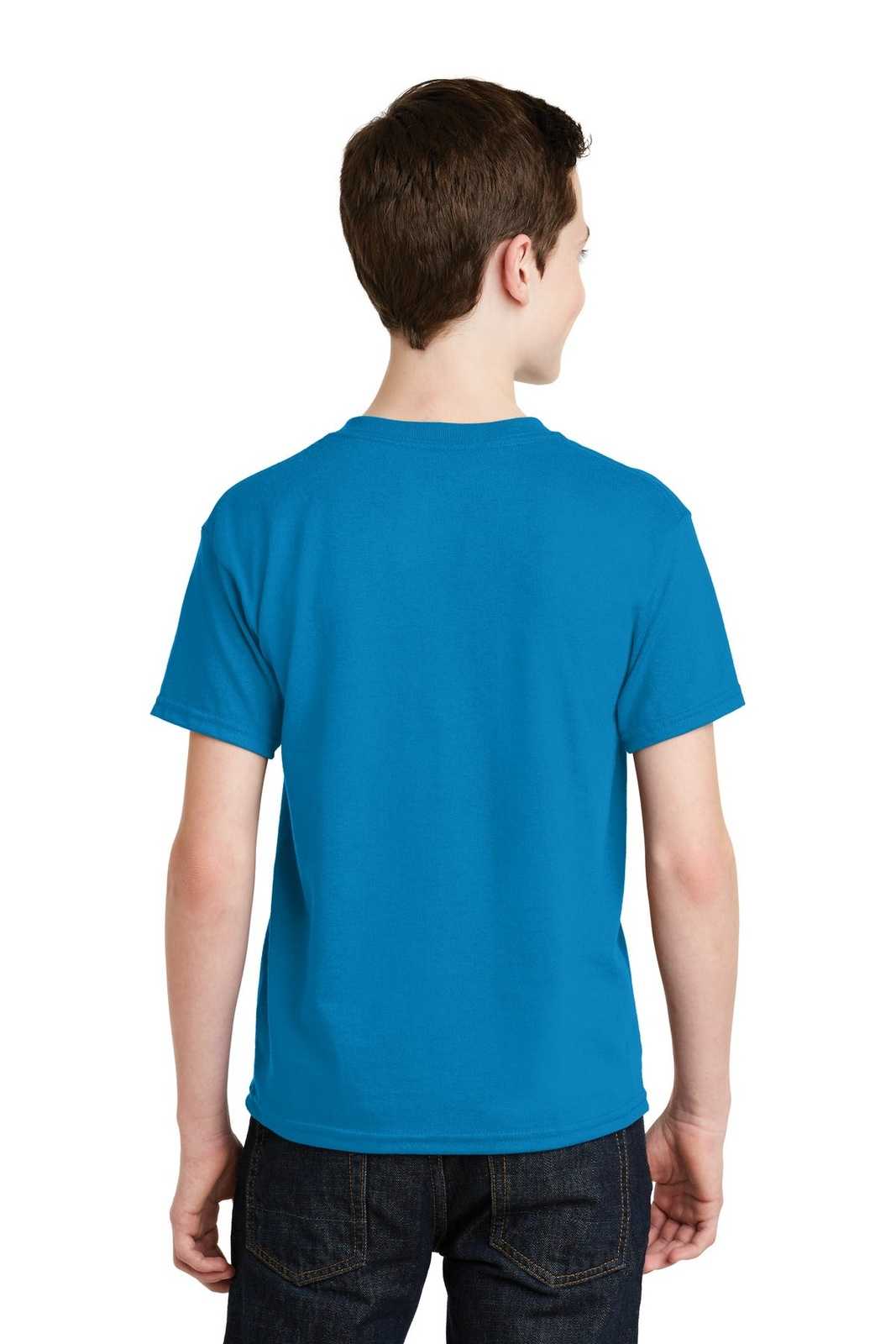 Gildan 8000B Youth Dryblend 50 Cotton/50 Poly T-Shirt - Sapphire - HIT a Double