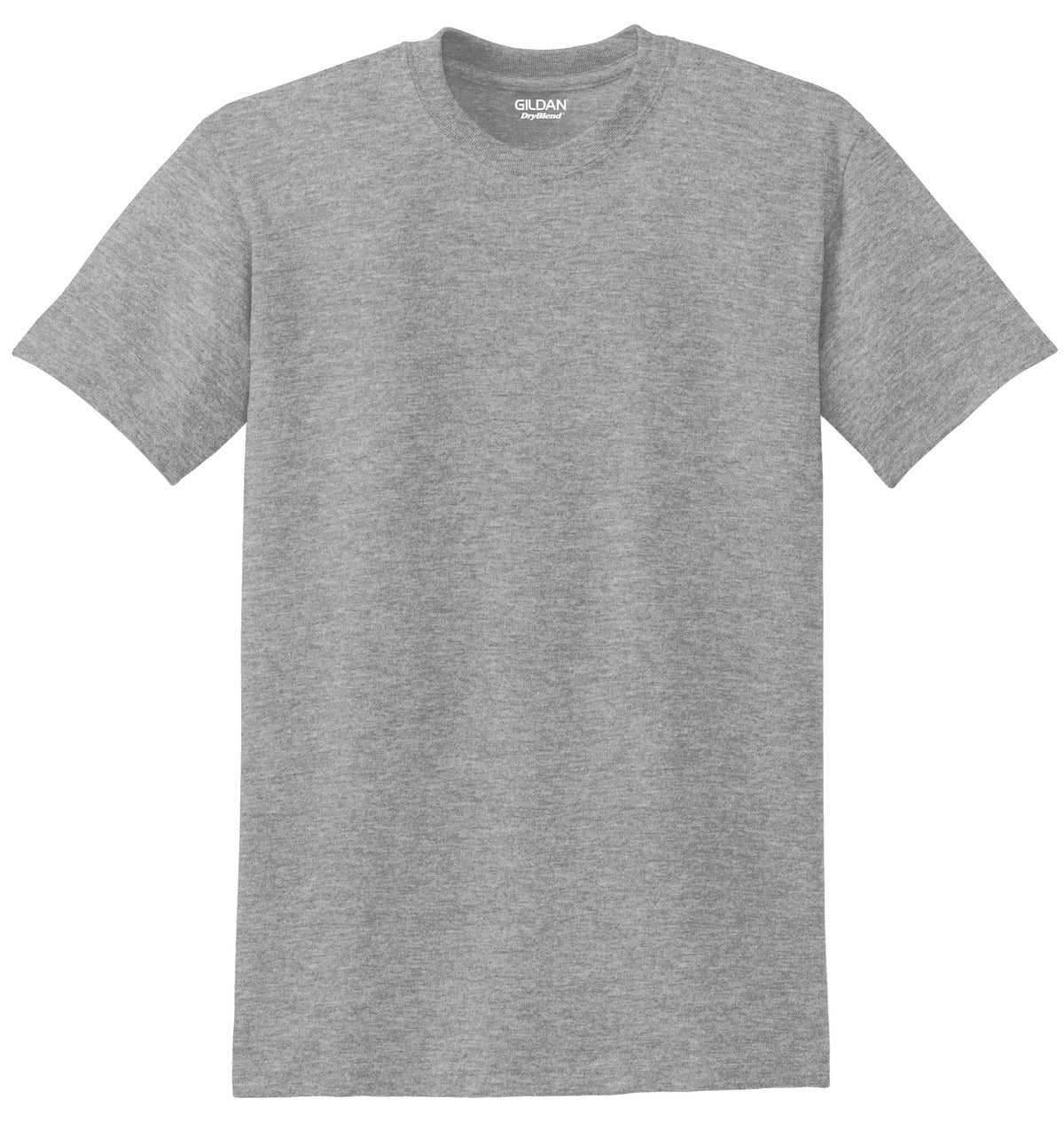 Gildan 8000 DryBlend 50 Cotton/50 Poly T-Shirt - Sport Gray - HIT a Double