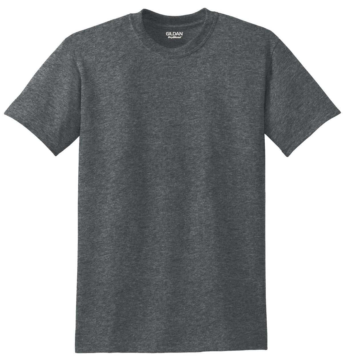 Gildan 8000 Dryblend 50 Cotton/50 Poly T-Shirt - Dark Heather - HIT a Double