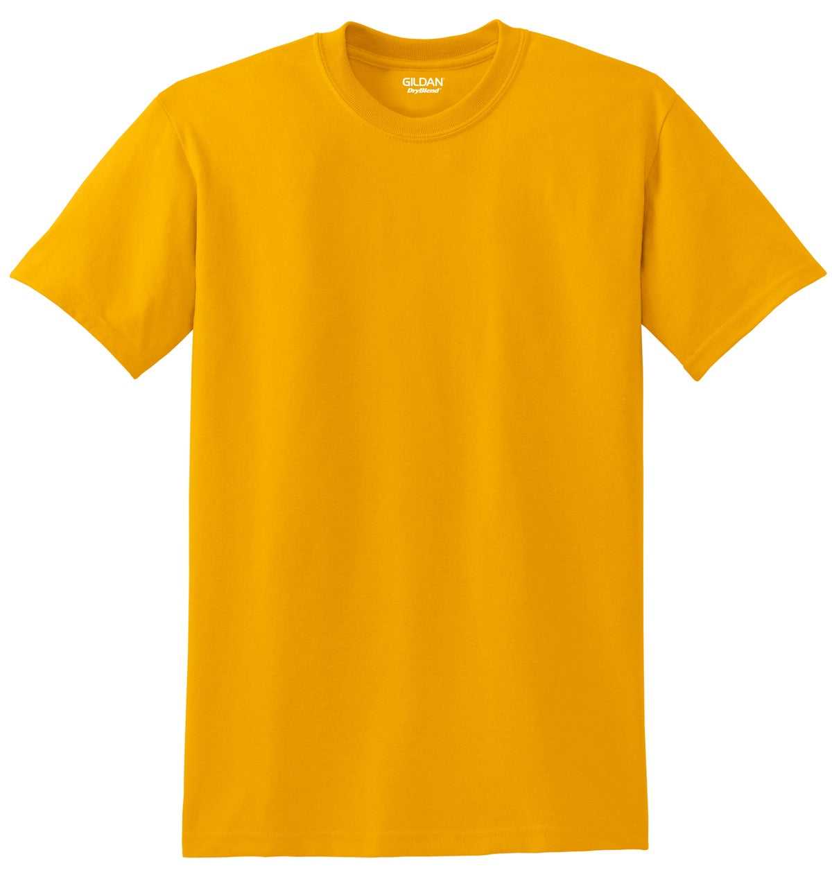 Gildan 8000 Dryblend 50 Cotton/50 Poly T-Shirt - Gold - HIT a Double