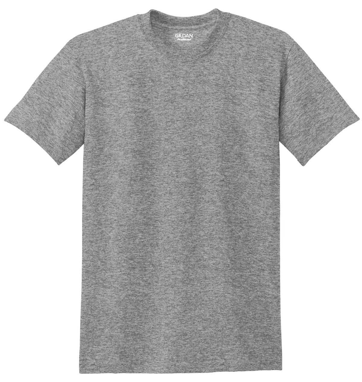 Gildan 8000 Dryblend 50 Cotton/50 Poly T-Shirt - Graphite Heather - HIT a Double