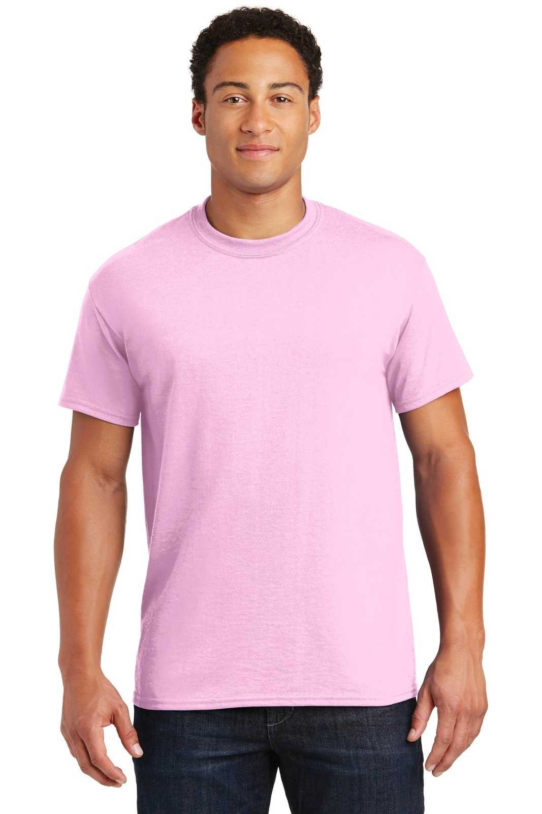 Gildan 8000 Dryblend 50 Cotton/50 Poly T-Shirt - Light Pink - HIT a Double