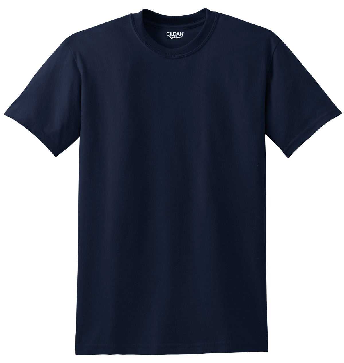 Gildan 8000 Dryblend 50 Cotton/50 Poly T-Shirt - Navy - HIT a Double