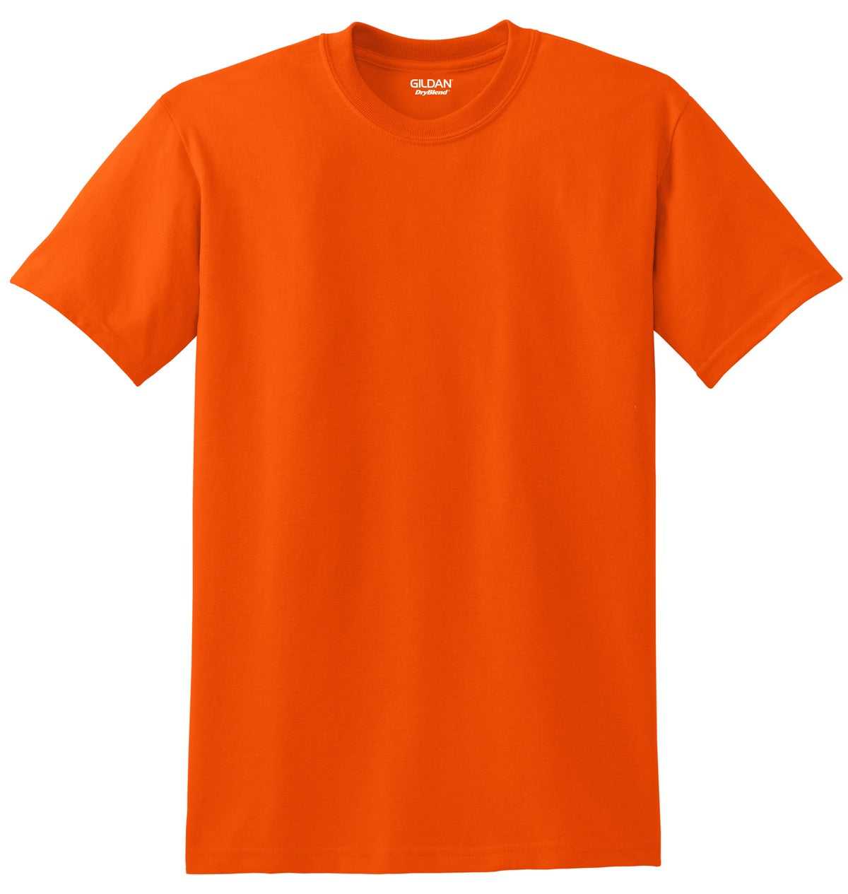 Gildan 8000 Dryblend 50 Cotton/50 Poly T-Shirt - Orange - HIT a Double